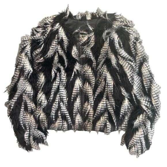 Leith faux fur jacket size xs - Picture 3 of 4